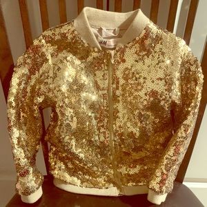 Toddler gold sequin Jacket